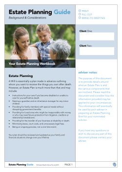 Estate Planning Guide