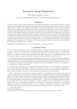 Symmetric Image Registration