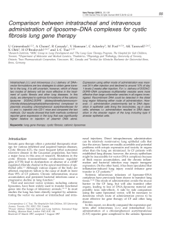 Comparison between intratracheal and intravenous administration