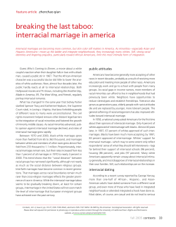 breaking the last taboo: interracial marriage in