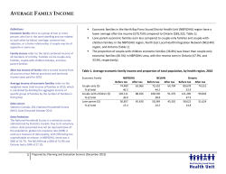 average family income - North Bay Parry Sound District Health Unit