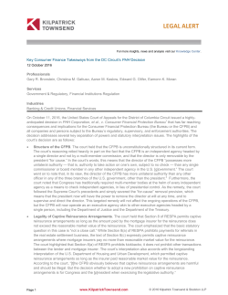 Key Consumer Finance Takeaways from the DC Circuit`s PHH