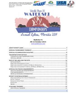Bulletin #1