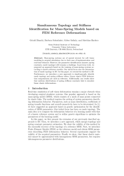 Simultaneous Topology and Stiffness Identification for Mass