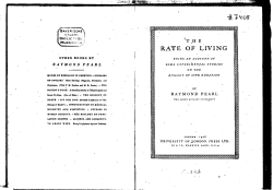 rate of living - JenAge Information Centre