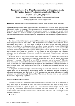 Odometer Lever Arm Effect Compensation on Strapdown Inertia