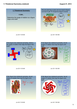 1.7 Rotational Symmetry.notebook
