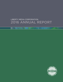 Liberty Media Corporation Annual Report 2016