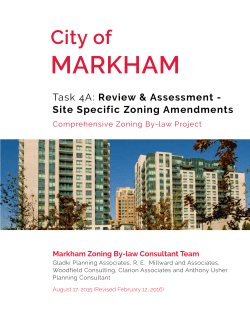 1.5 Site Specific Zoning By-laws