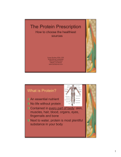 The Protein Prescription - South Denver Cardiology