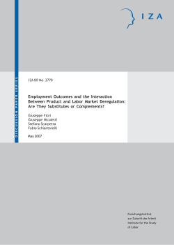 Employment Outcomes and the Interaction Between Product