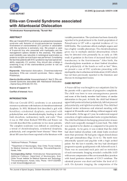 Ellis-van Creveld Syndrome associated with