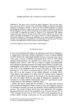 Dimensions of aging in Singapore