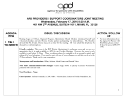 February 17, 2016 - Agency for Persons with Disabilities