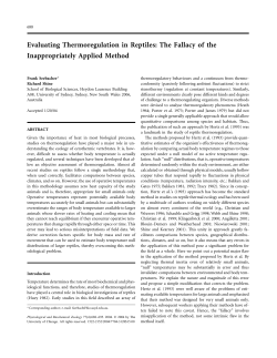 Evaluating Thermoregulation in Reptiles: The Fallacy of the