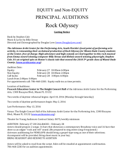 Rock Odyssey - Adrienne Arsht Center
