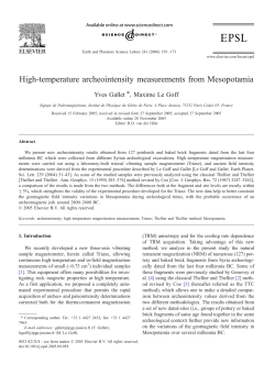 High-temperature archeointensity measurements from Mesopotamia