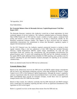 Stakeholder Letter on EBS and BSCR Trial Run Report
