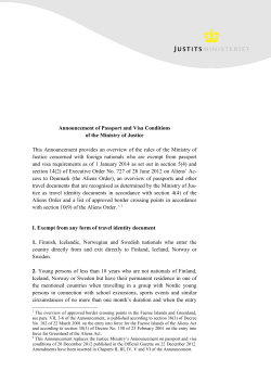 Passport and visa promulgation, dated 17 December