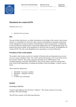 Directions for e