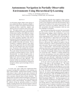 Autonomous Navigation in Partially Observable