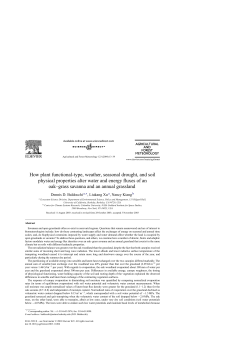 How plant functional-type, weather, seasonal drought, and soil