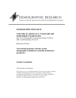 Non-marital pregnancy and the second demographic transition in