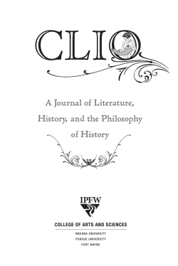 A Journal of Literature, History, and the Philosophy of