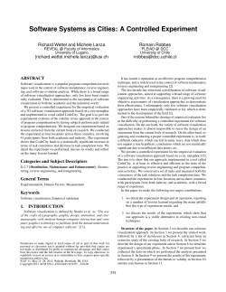 Software Systems as Cities: A Controlled Experiment