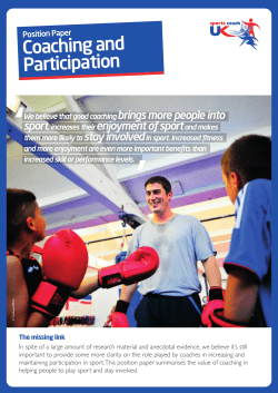 Coaching and Participation