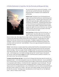 A Perfect Destination in Costa Rica: the Osa