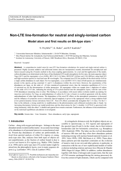 Non-LTE line-formation for neutral and singly