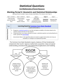Statistical Questions