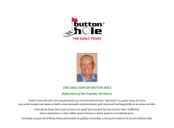 the early years - Button Hole Golf