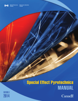 Special Effect Pyrotechnics Manual Edition 3