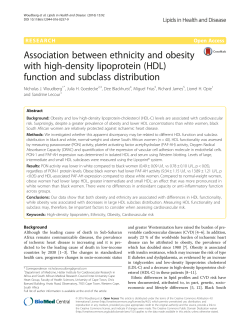 Association between ethnicity and obesity with high