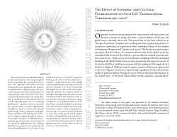 The Effect of Economic and Cultural Globalization on Anti