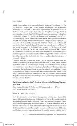 God`s Crucible: Islam and the Making of Europe , 570&ndash;1215