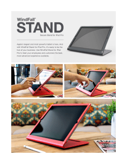 Secure Stand for iPad Pro