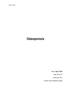 Osteoporosis - BASI Pilates