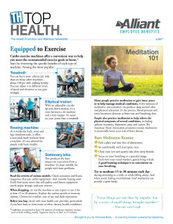 Equipped to Exercise Meditation 101