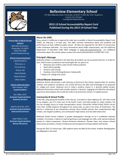Belleview Elementary School - Porterville Unified School District