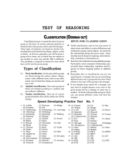 test of reasoning - Brilliance College