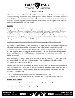 Fentanyl Parent Factsheet