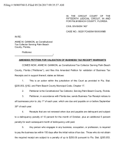 Filing # 56969768 E-Filed 05/26/2017 09:35:37 AM