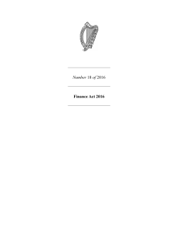 Number 18 of 2016 Finance Act 2016