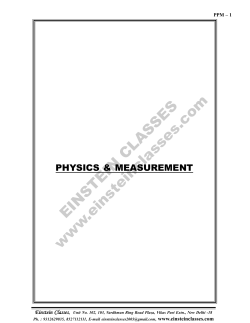 Physics and Measurement