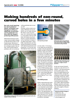 Making hundreds of non-round, curved holes in a few minutes