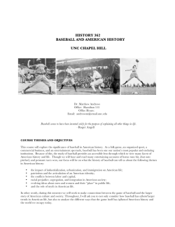 history 362 baseball and american history unc