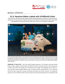 press release - Resorts World Sentosa